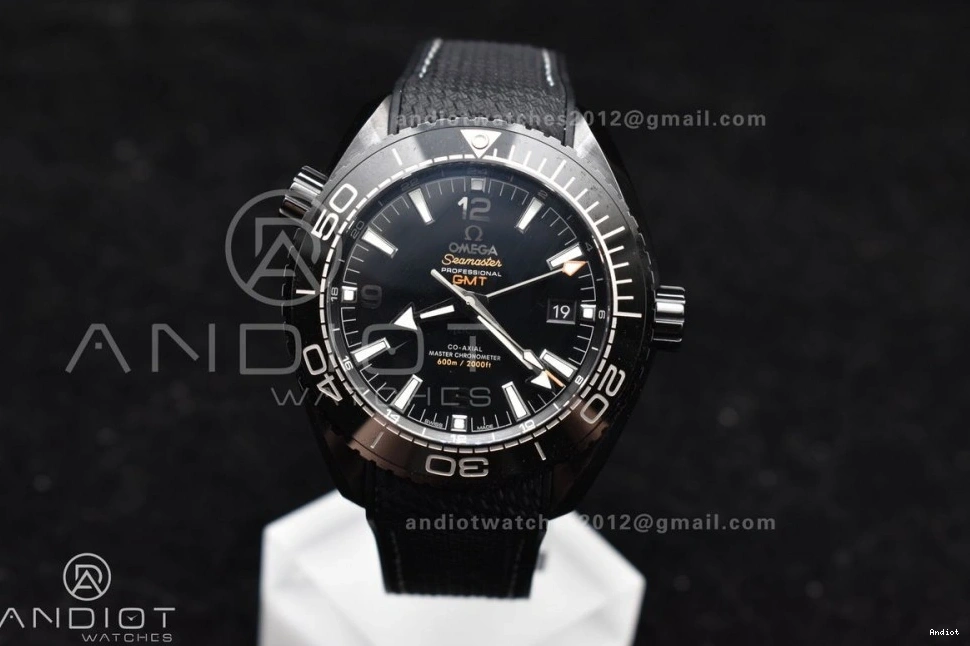 Real Deep Edition Strap Nylon on Super Ceramic VSF 45.5mm Black Black Clone Planet A8906 Best 1:1 Ocean 0517
